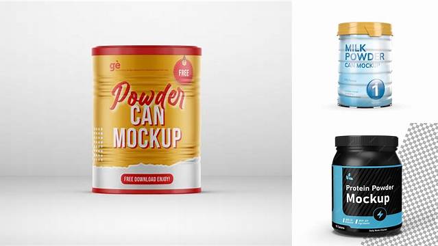 234+ Cocoa Powder Container PSD Mockup Professional Design PSD