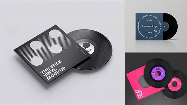 2342+ 7 Inch Vinyl Mockup Free Best Free Mockup PSD