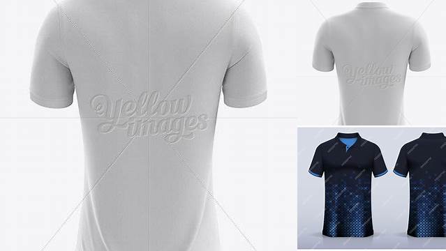 2348+ Men’s Soccer Polo Shirt PSD Mockup Back View Customizable PSD Templates