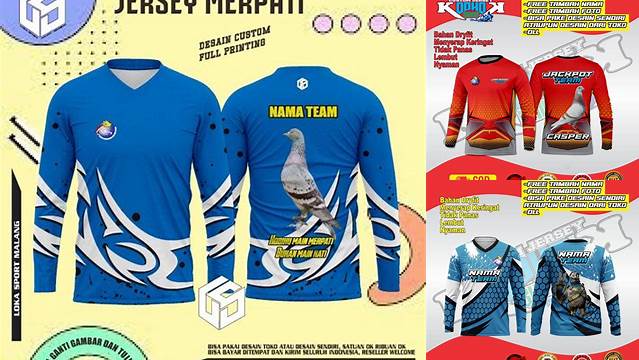 2364+ Desain Jersey Merpati Creative Design File