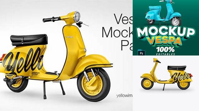 2365+ Vespa Mockup Best for Showcase