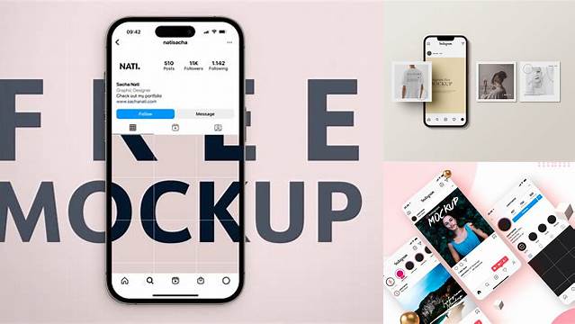 2368+ Instagram Mockup Free Download PSD Free Download