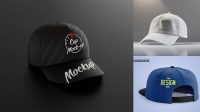 2369+ Snapback Cap PSD Mockup Back View Premium Mockup Freebie