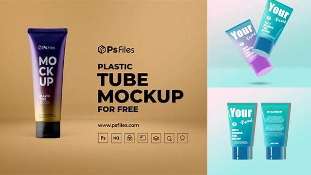 237+ Frosted Cosmetic Tube With Matte Cap PSD Mockup Elegant Free Template