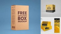 2370+ Paper Box PSD Mockup Advanced Editable Template Free