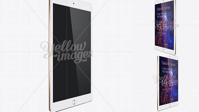 2377+ Apple iPad Air 2 Gold PSD Mockup Infinity Bundle Elegant Free Template