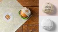 2382+ Burger Wrap Mockup Free Versatile PSD Mockup File