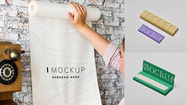 2384+ Rolling Papers Mockup Free Editable PSD