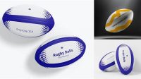 2384+ Rugby Ball PSD Mockup Front View Best for Showcase