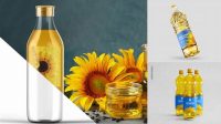 2384+ Sunflower Oil Bottle Mockup Free Download Mockup PSD