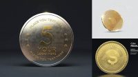 2391+ Gold Coin Mockup Free Professional PSD Template