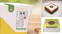 2395+ Mockup Kotak Nasi PSD File Download