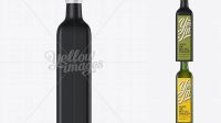 2398+ 0.75L Black Glass Olive Oil Bottle PSD Mockup Creative High-Resolution PSD Freebie