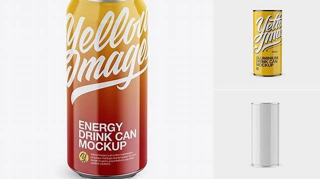 2399+ 4 Glossy Aluminium Cans PSD Mockup Front View Free PSD for Creatives