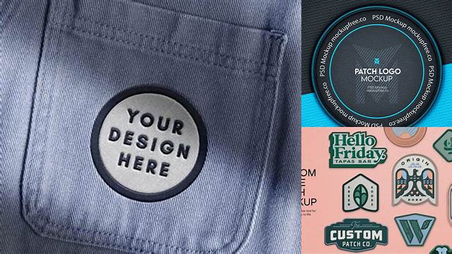 2401+ Embroidered Patch Mockup Free Free Editable PSD