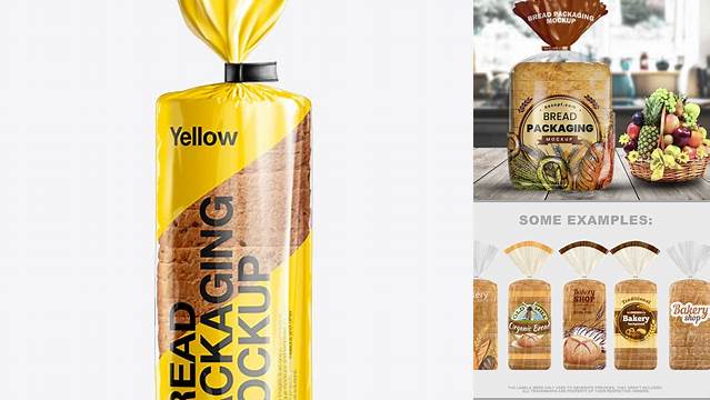 2404+ Bread Packaging PSD Mockup Standing Position Downloadable PSD Design Template