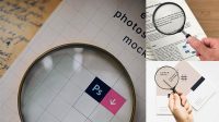 2405+ Magnifying Glass Mockup Psd Free Elegant Free Template