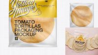 2407+ Tomato Tortillas Packaging PSD Mockup Creative Photoshop Resources