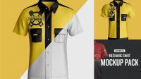 241+ Mechanic Shirt Mockup Free Advanced Photoshop Template