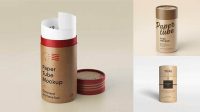 241+ Opened Paper Tube PSD Mockup Layered PSD File Free Download