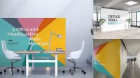 2413+ Office Wall Mockup For Free Download