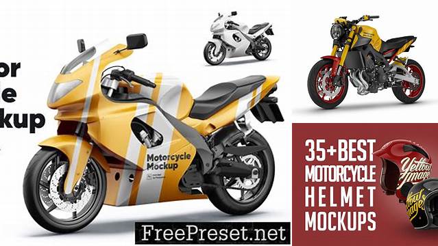 2414+ Motorcycle Mockup Free Premium Quality Freebie