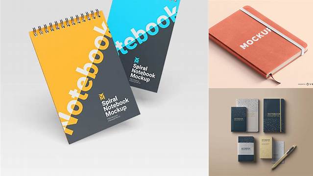 2414+ Notebook PSD Mockup Fully Editable Photoshop PSD Free Download