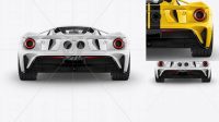 242+ Ford GT II PSD Mockup Back View Exclusive Free Photoshop Mockup