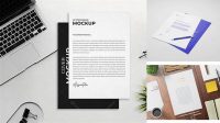 2421+ Mockup Papel Timbrado Download Customizable PSD