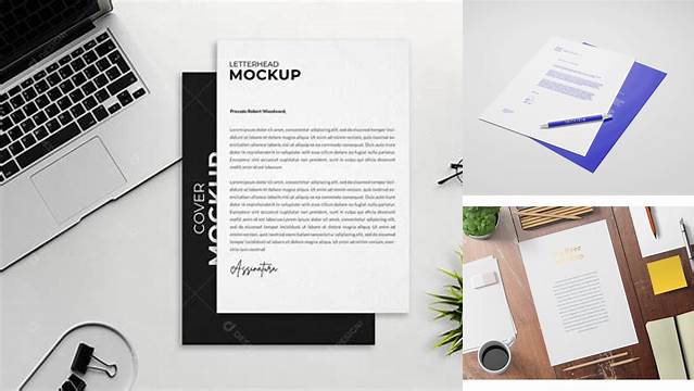 2421+ Mockup Papel Timbrado Download Customizable PSD