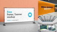 2423+ Horizontal Banner Mockup Free PSD