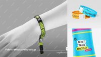 2427+ Free Fabric Wristband Mockup Editable Photoshop File