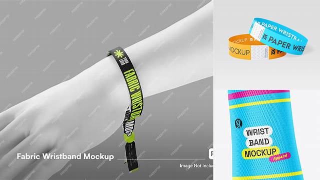 2427+ Free Fabric Wristband Mockup Editable Photoshop File