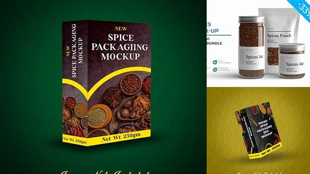 2428+ Spice Packaging Mockup Creative Design Mockup