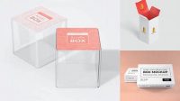 2429+ Acrylic Box Mockup PSD Download