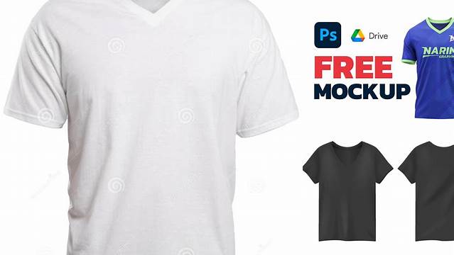 2434+ V Neck Mockup Best for Showcase