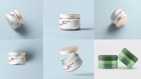 2443+ Opened Frosted Glass Cosmetic Jar PSD Mockup Download Professional PSD