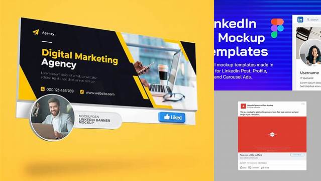 2448+ Linkedin Ad Mockup Tool Versatile PSD Mockup File