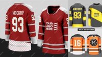 2453+ Hockey Jersey Mockup Free PSD for Creative Projects