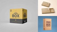 2458+ Two Paper Boxes PSD Mockup Smart Object PSD Template