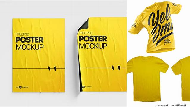 246+ Download Yellow Images Mockups For Free For Free Download