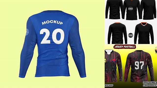 246+ Mockup Jersey Lengan Panjang Psd High Resolution