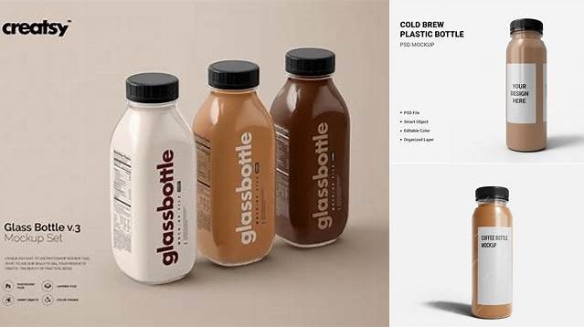 2461+ Coffee Bottle Mockup Free Download Free PSD