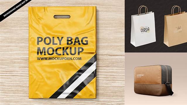 2462+ Bag PSD Mockup Back View Fully Layered Free Photoshop File