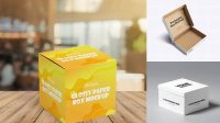 2474+ Opened Glossy Box PSD Mockup Advanced Editable PSD