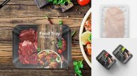 2474+ Tray With Ham PSD Mockup Smart Design Template Free