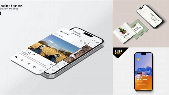 2477+ Iphone Social Media Mockup Free Graphic Mockup PSD