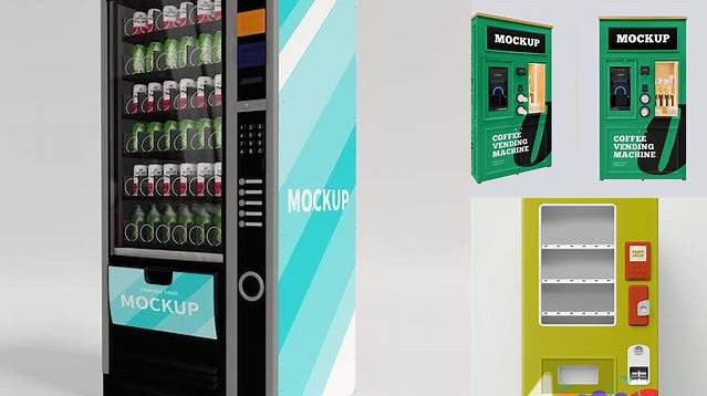 248+ Vending Machine Mockup Download Free