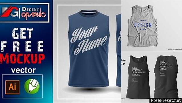 2489+ Sleeveless Mockup Free Easy Editable