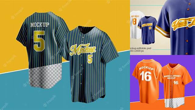 249+ Jersey Baseball Mockup Free PSD